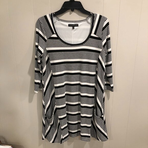 Fifth & Park Striped Dress Size S - Picture 1 of 10